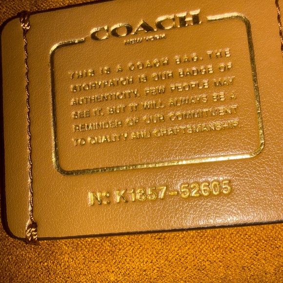 Coach Pink and White Striped Chain Shoulder Bag - Picture 7 of 8